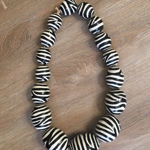 Zebra necklace